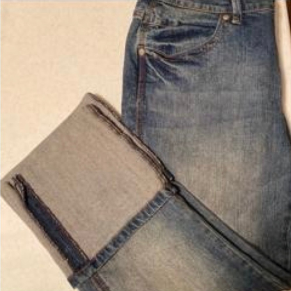 DKNY Women’s Distressed Capri Jeans